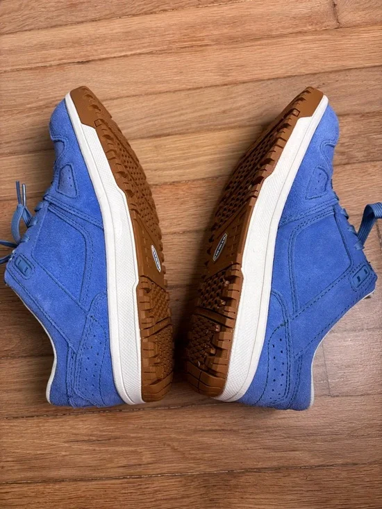 Airwalk Work Mongo Composite Toe Industrial Shoe Blue Suede 10 Wide Womens - Picture 6 of 9